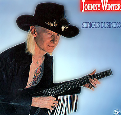 JOHNNY WINTER - Serious Business album front cover